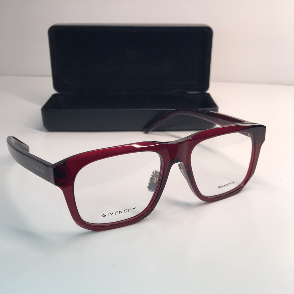 💯 - New Authentic Givenchy GV50053I 069 BORDEAUX 54/16/145 unisex Eyewear Fra… - Picture 5 of 15